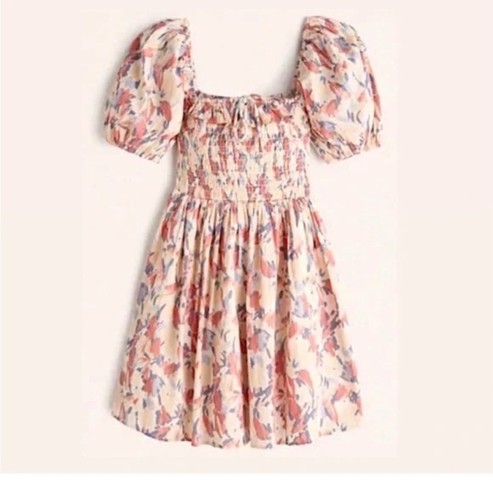 Abercrombie and Fitch Size XSP Smocked Floral Bodice Mini Dress